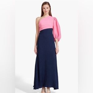 Staud DIDI DRESS | WILD ORCHID MIDNIGHT